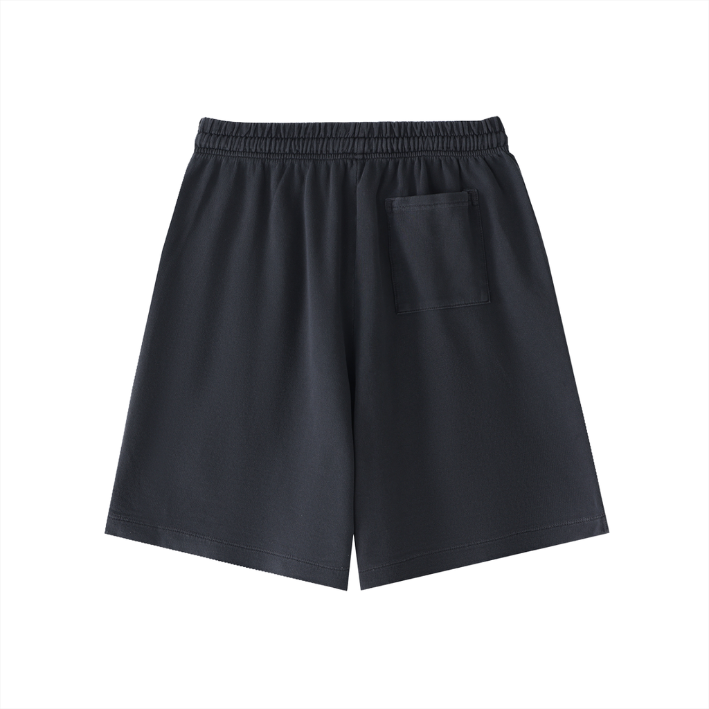Vintage Wash Cotton Shorts Unisex Design