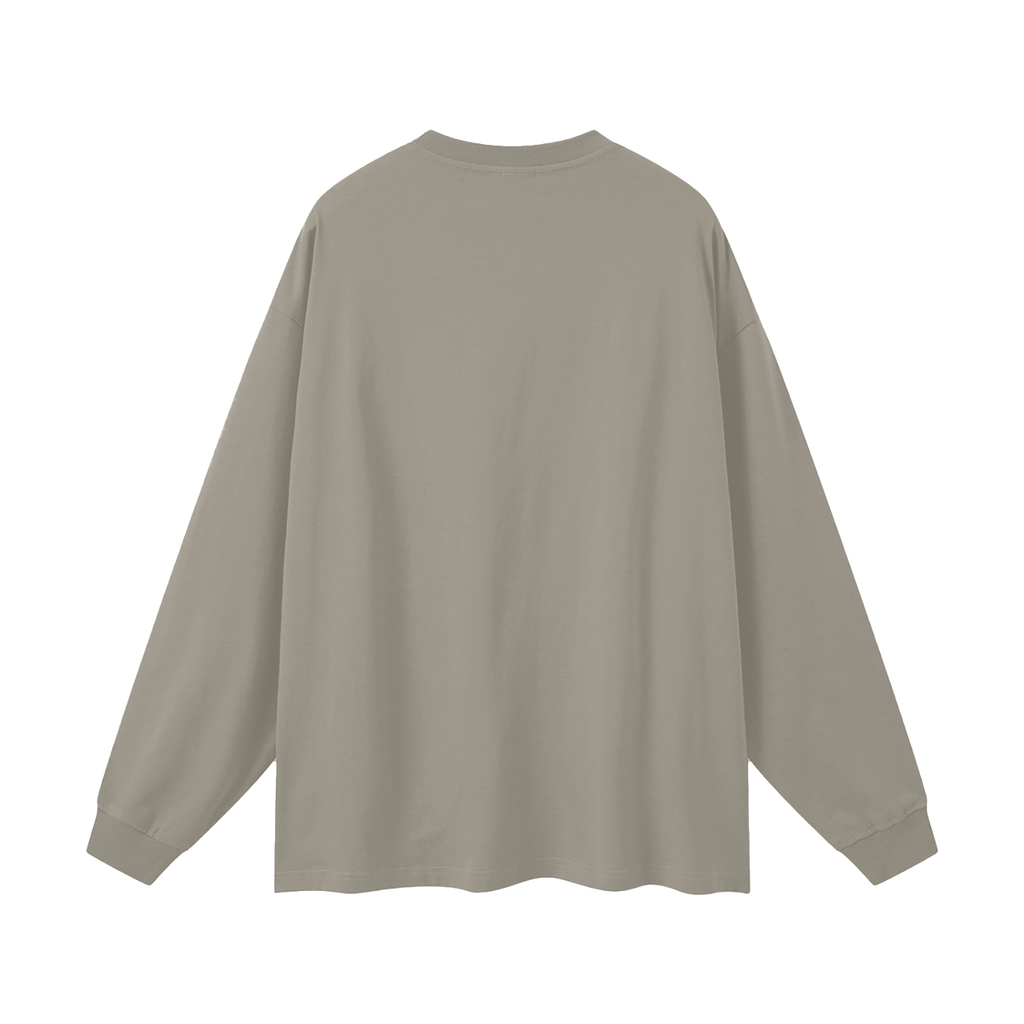 Noctis Athletic Crest Long Sleeve Tee – Heavyweight Oversized Drop Shoulder
