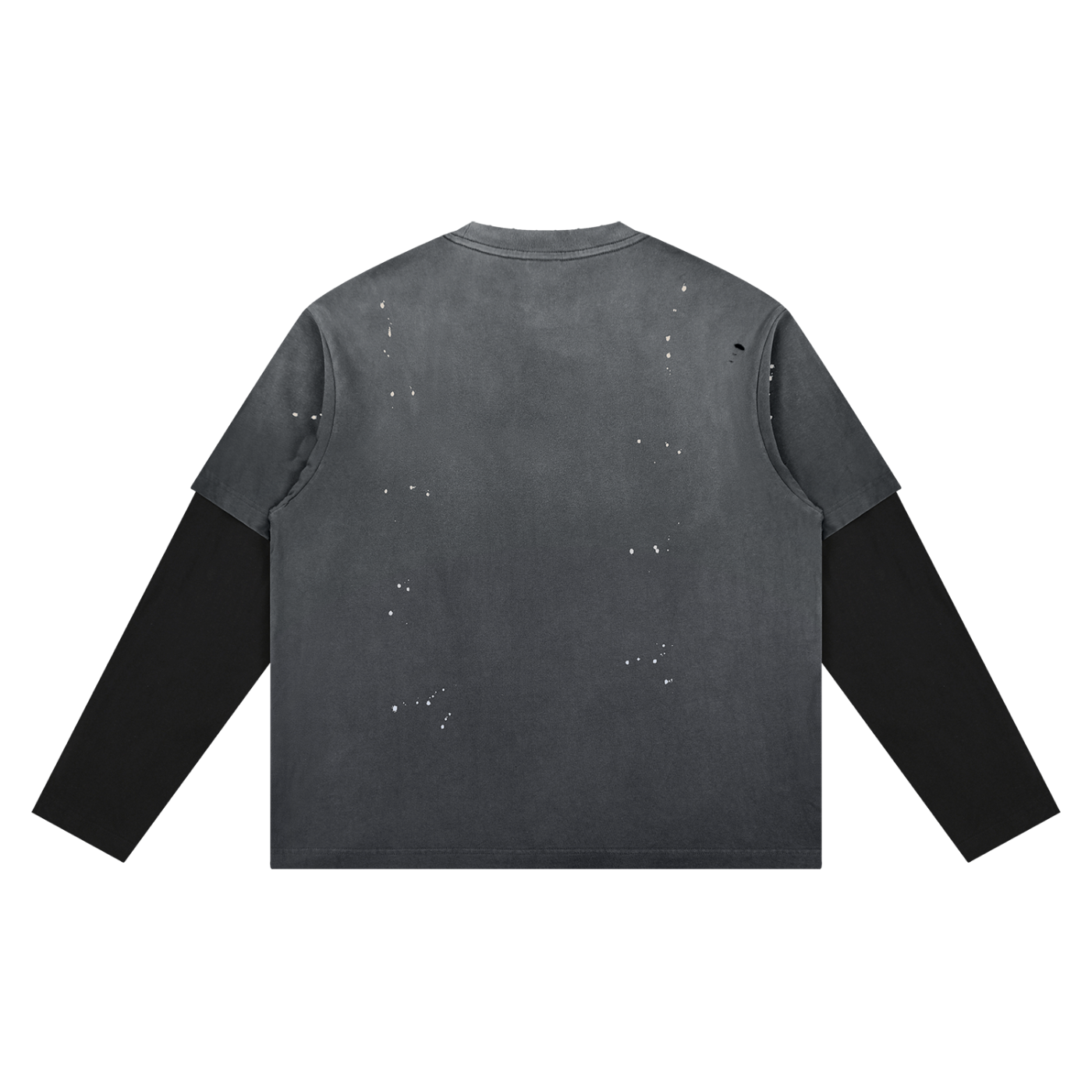 In The Shadow We Remember Gothic Vintage Wash Layered T-Shirt