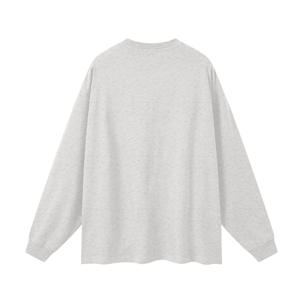Noctis Athletic Crest Long Sleeve Tee – Heavyweight Oversized Drop Shoulder