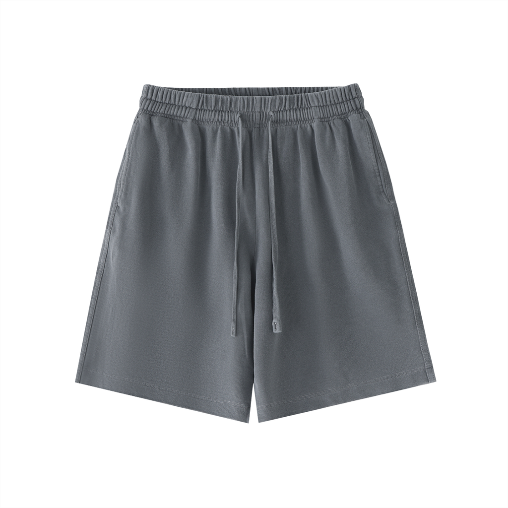 Vintage Wash Cotton Shorts Unisex Design