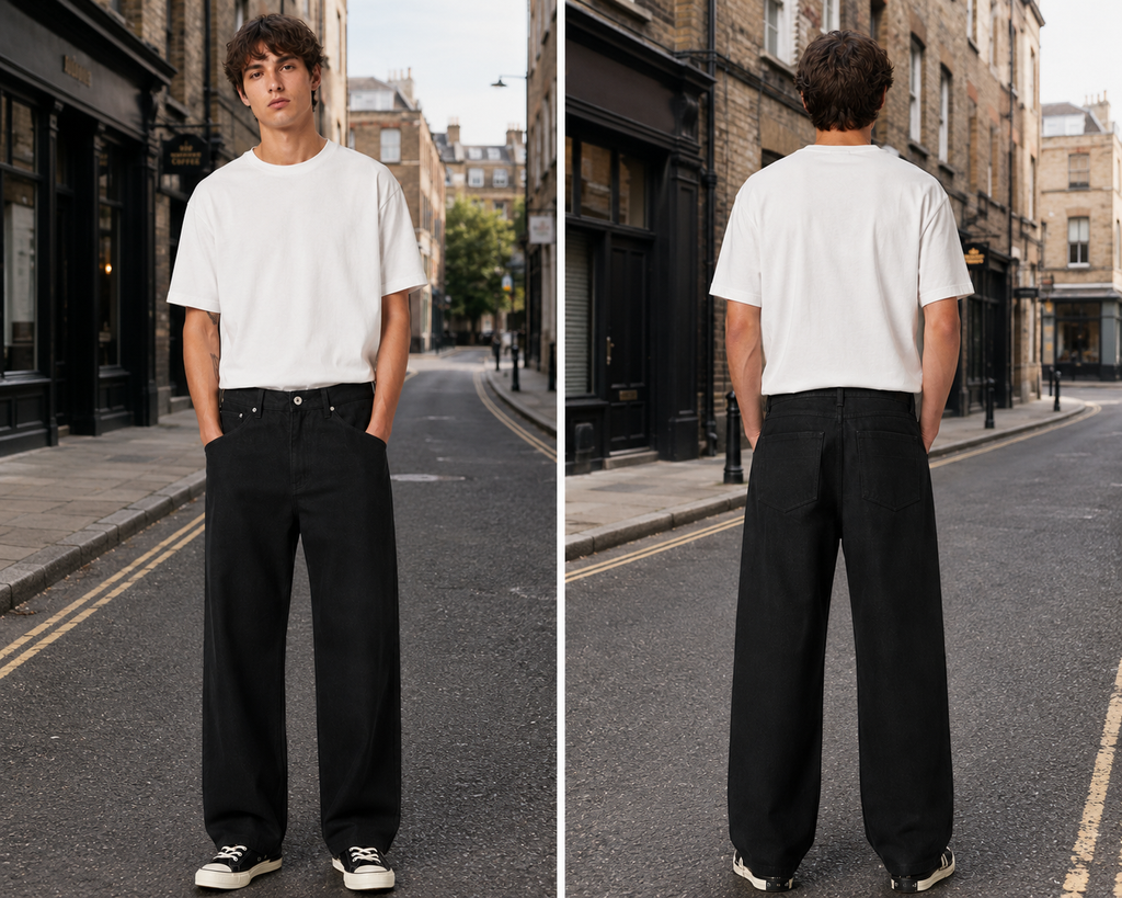 Heavyweight Cotton Straight-Leg Pants