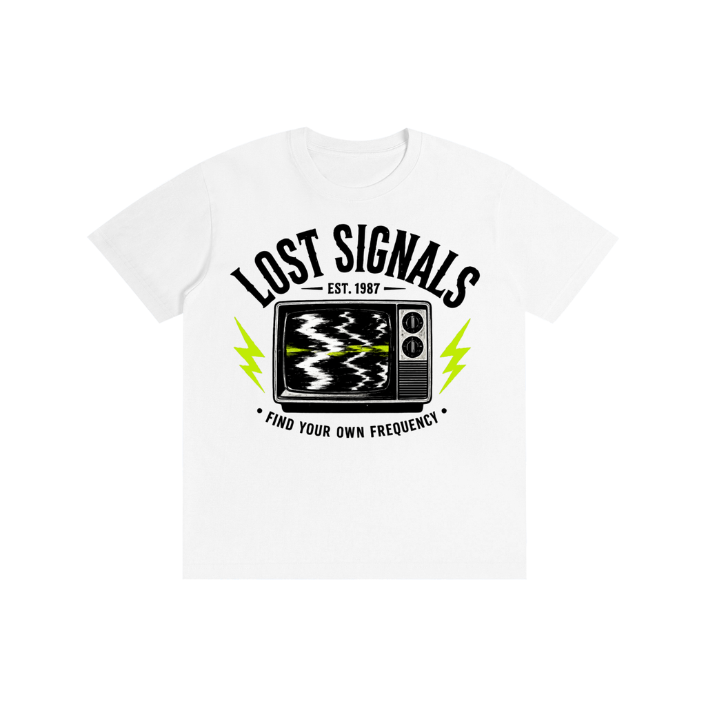 Lost Signals Retro TV T-Shirt | Vintage Static Television Graphic Tee