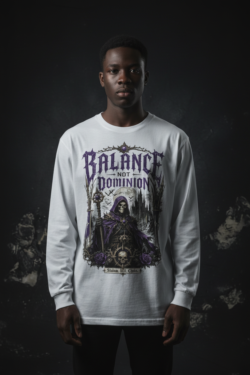 Balance Not Dominion — Black Male Front Close