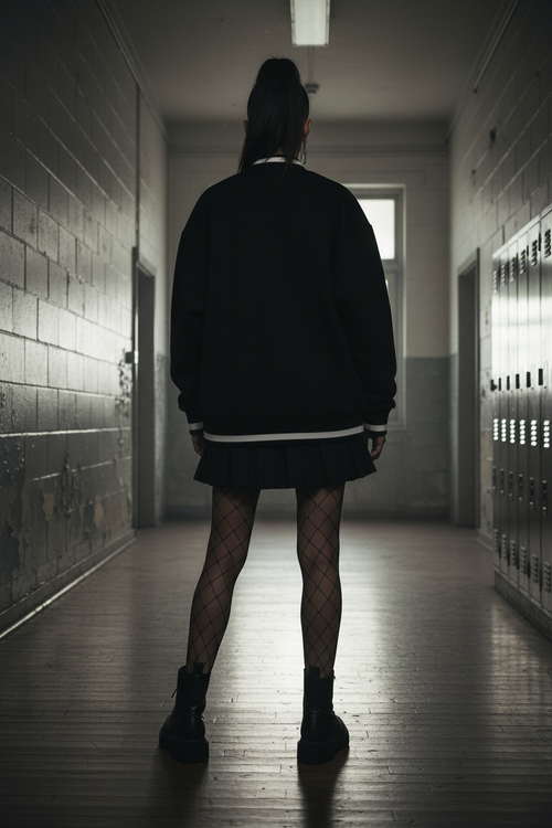 Black – Back Shot – Female Cheerleader
