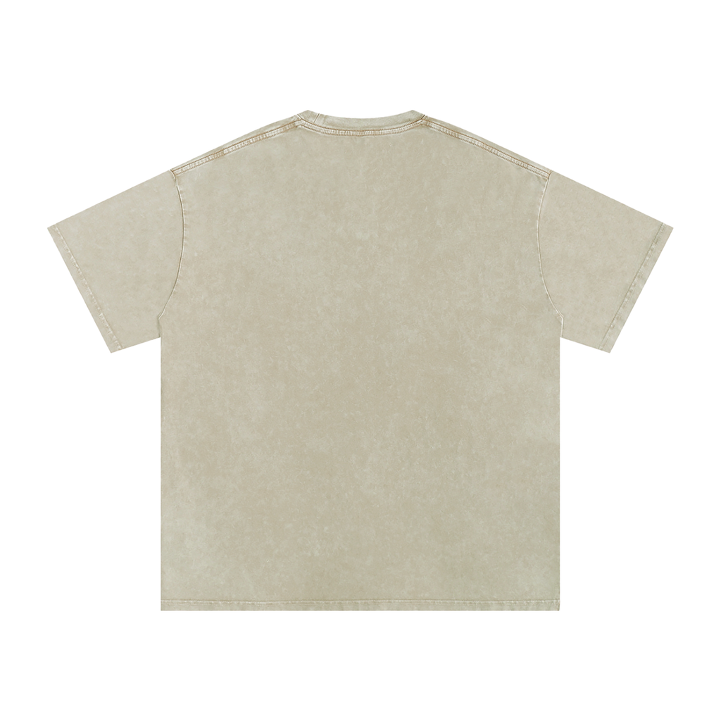 Nevermore Crest Snow Washed Oversized T-Shirt – Unisex Drop Shoulder