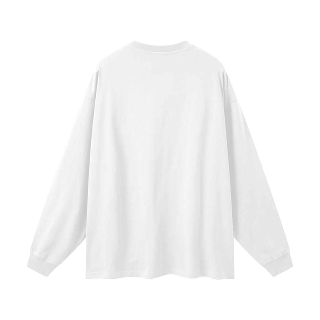 Noctis Athletic Crest Long Sleeve Tee – Heavyweight Oversized Drop Shoulder