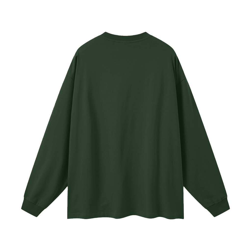 Noctis Athletic Crest Long Sleeve Tee – Heavyweight Oversized Drop Shoulder