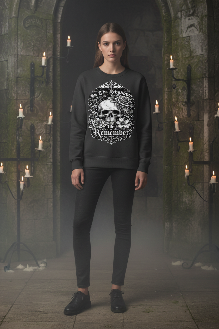 In The Shadows We Remember Sweatshirt Brighter Front