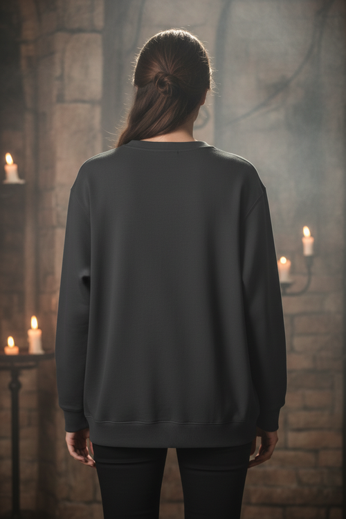 In The Shadows We Remember Sweatshirt Plain Back
